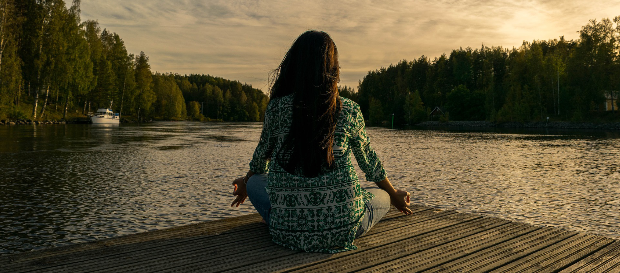 woman meditating