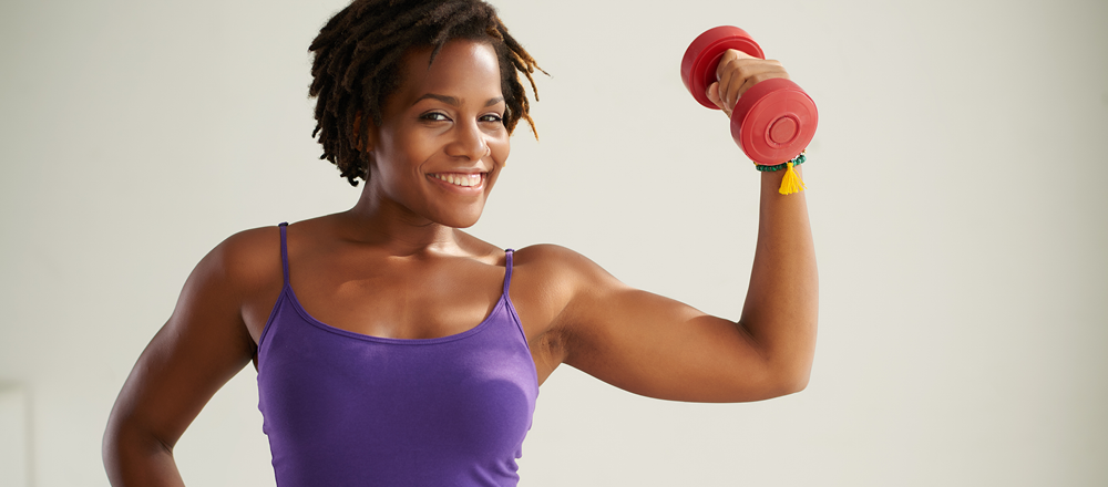 Woman Lifting Weights