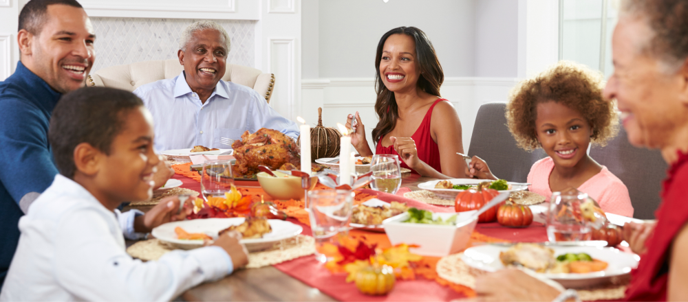 Family together for Thanksgiving