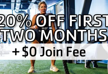 Gateway Region YMCA Cyber Week Sale offering 20% off your first two months of membership plus we'll waive your joining fee