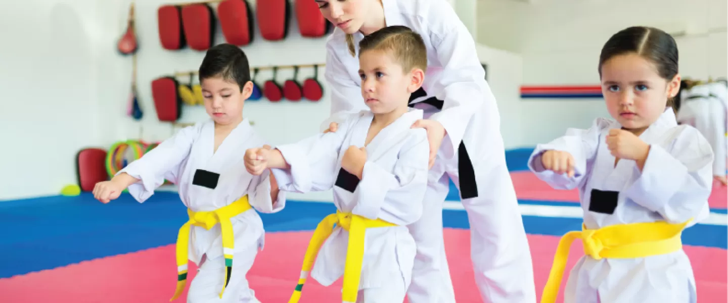 ymca martial arts program participants learn to punch