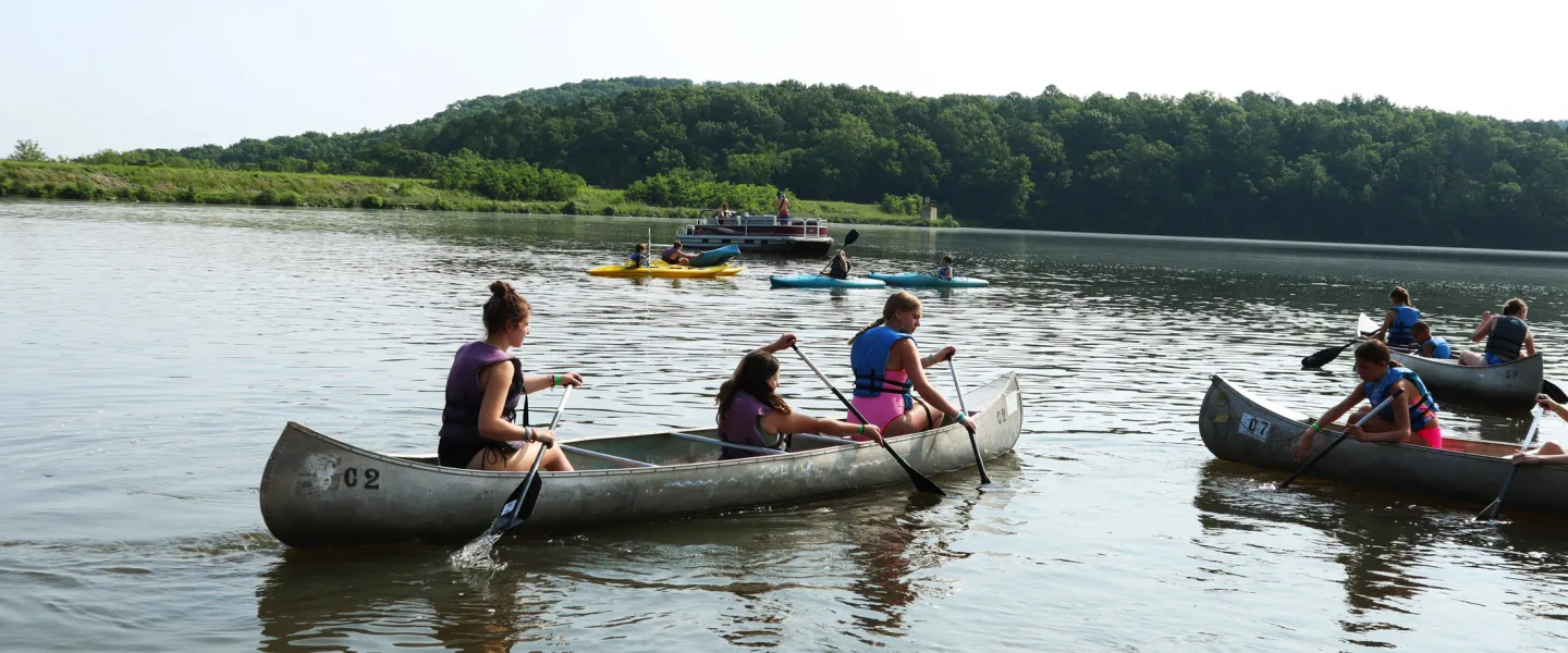 YMCA Camp Lakewood Canoeing Paddleboarding Water Sports