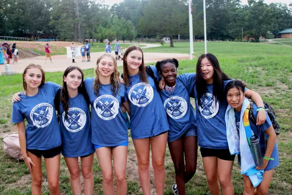 ymca camp lakewood diverse group of girl friends
